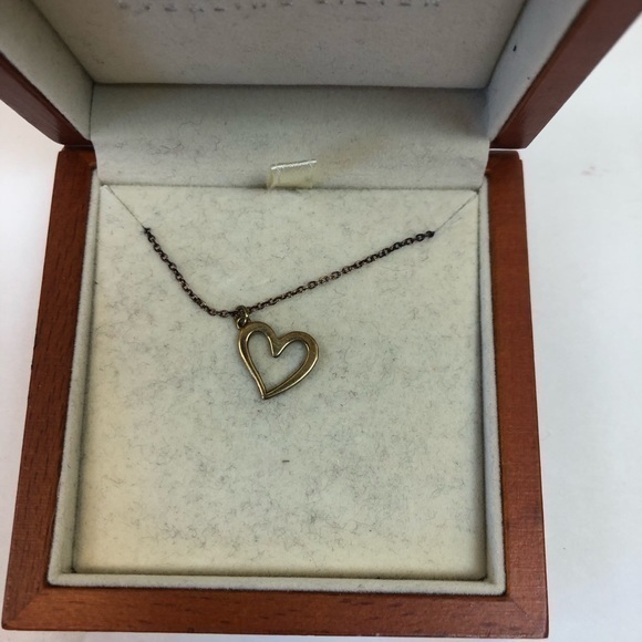 Argento Vivo Sterling Silver Heart Necklace - Picture 1 of 7